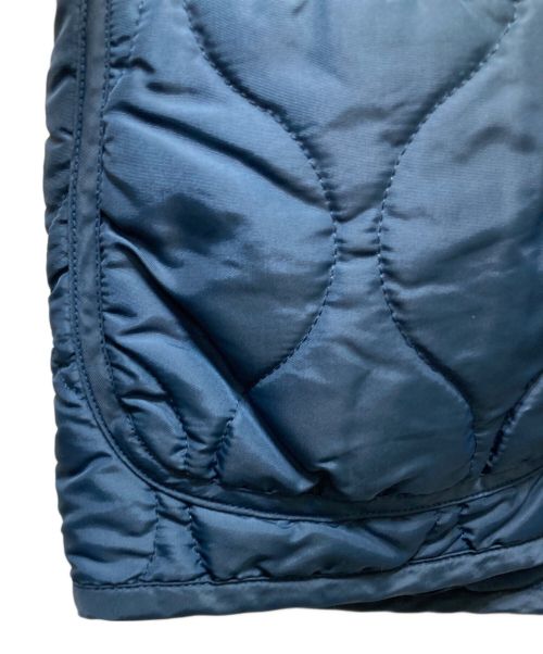 45R（フォーティファイブ・アール）45R (フォーティーファイブアール) ナイロンキルトの908フーディ ネイビー サイズ:Lの古着・服飾アイテム
