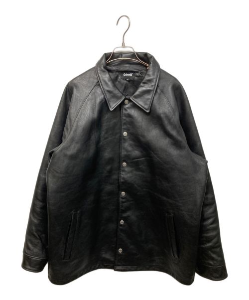 Schott（ショット）Schott (ショット) SHEEP LEATHER COACH JACKET ブラック サイズ:XLの古着・服飾アイテム
