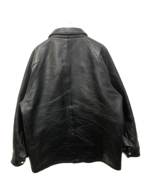 Schott（ショット）Schott (ショット) SHEEP LEATHER COACH JACKET ブラック サイズ:XLの古着・服飾アイテム