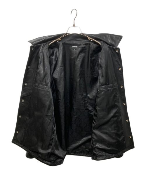 Schott（ショット）Schott (ショット) SHEEP LEATHER COACH JACKET ブラック サイズ:XLの古着・服飾アイテム