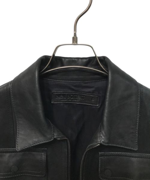 NEIL BARRETT（ニールバレット）NEIL BARRETT (ニールバレット) マルチポケットレザージャケット ブラック サイズ:Sの古着・服飾アイテム