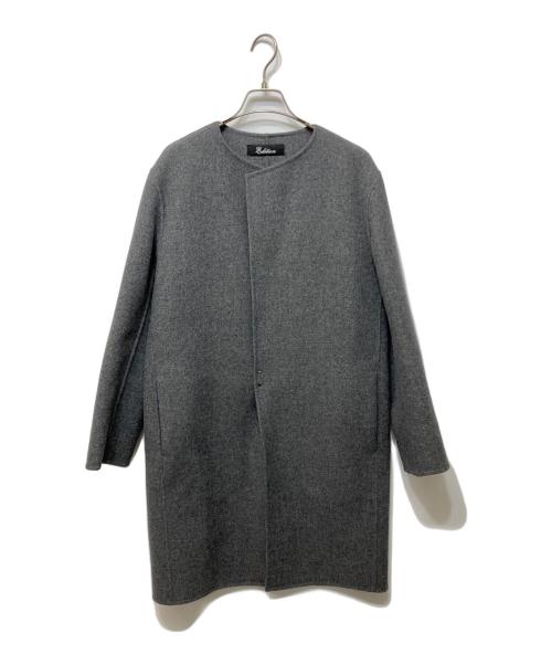 edition（エディション）Edition (エディション) ウールメルトン1ホックコート グレー サイズ:Freeの古着・服飾アイテム