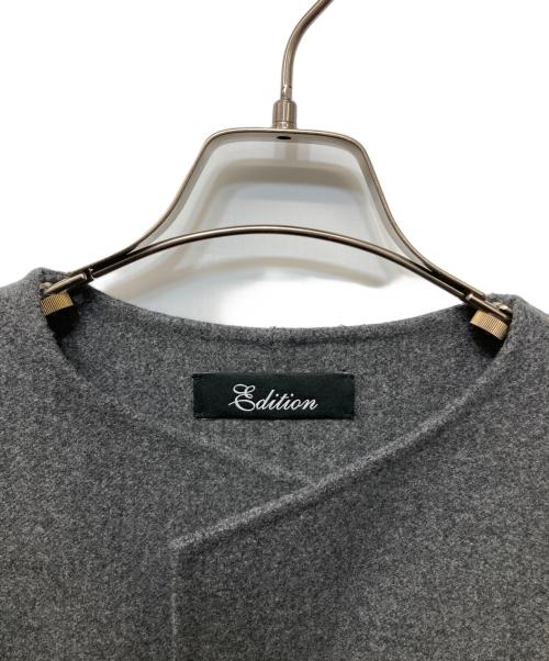 edition（エディション）Edition (エディション) ウールメルトン1ホックコート グレー サイズ:Freeの古着・服飾アイテム