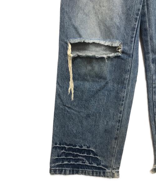 SOURPLUM（サワープラム）SOURPLUM (サワープラム) cat whisker torn jeans ブルー サイズ:XSの古着・服飾アイテム