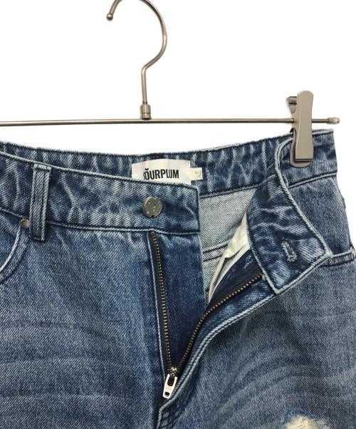 SOURPLUM（サワープラム）SOURPLUM (サワープラム) cat whisker torn jeans ブルー サイズ:XSの古着・服飾アイテム