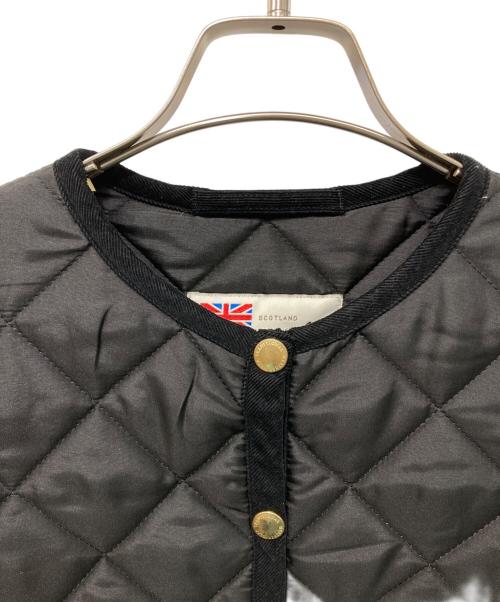 Traditional Weatherwear（トラディショナルウェザーウェア）Traditional Weatherwear (トラディショナルウェザーウェア) ARKLEY ノーカラーキルティングジャケット ブラック サイズ:34の古着・服飾アイテム