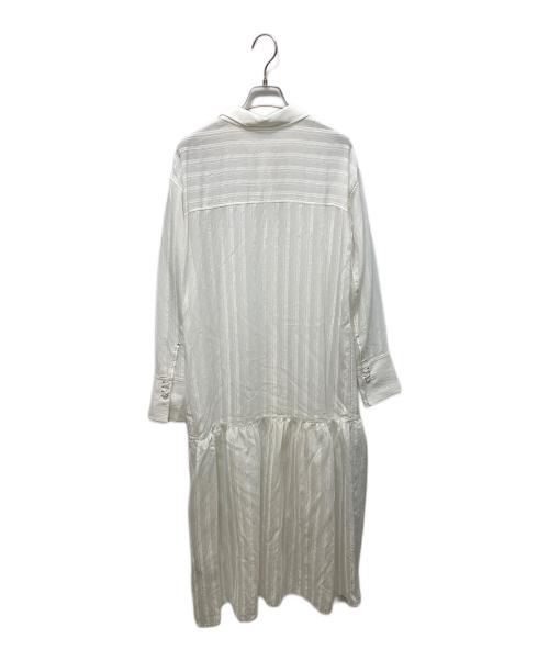 TODAYFUL（トゥデイフル）TODAYFUL (トゥデイフル) Sheerstripe Shirts Dress ホワイト サイズ:36の古着・服飾アイテム