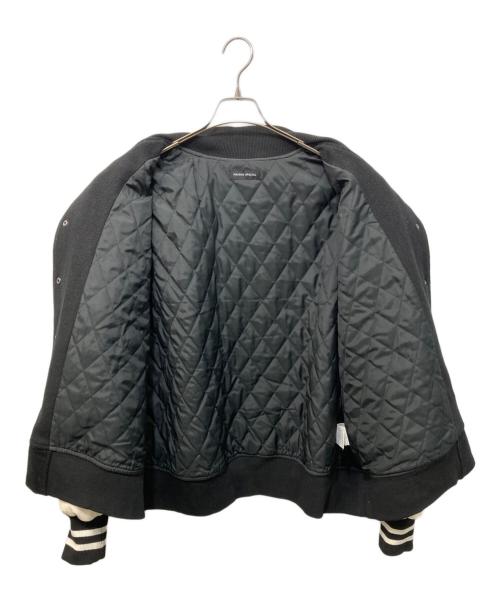 MAISON SPECIAL（メゾンスペシャル）MAISON SPECIAL (メゾンスペシャル) Varsity Jacket ブラック×ホワイト サイズ:FREEの古着・服飾アイテム