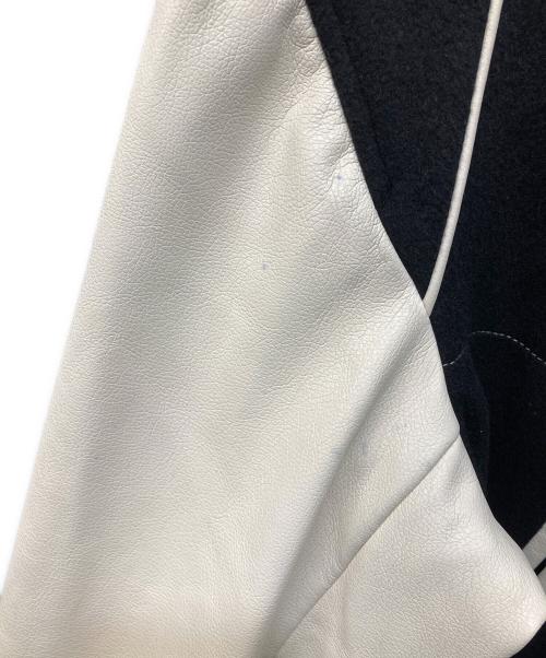 MAISON SPECIAL（メゾンスペシャル）MAISON SPECIAL (メゾンスペシャル) Varsity Jacket ブラック×ホワイト サイズ:FREEの古着・服飾アイテム