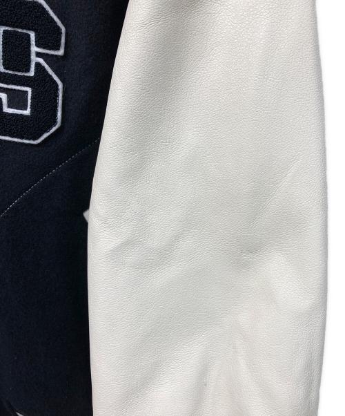 MAISON SPECIAL（メゾンスペシャル）MAISON SPECIAL (メゾンスペシャル) Varsity Jacket ブラック×ホワイト サイズ:FREEの古着・服飾アイテム