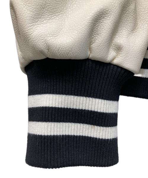MAISON SPECIAL（メゾンスペシャル）MAISON SPECIAL (メゾンスペシャル) Varsity Jacket ブラック×ホワイト サイズ:FREEの古着・服飾アイテム