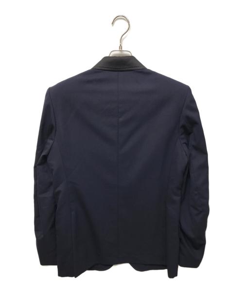 TOGA VIRILIS（トーガ ビリリース）TOGA VIRILIS (トーガ ビリリース) ネック切替テーラードジャケット ネイビー サイズ:44の古着・服飾アイテム