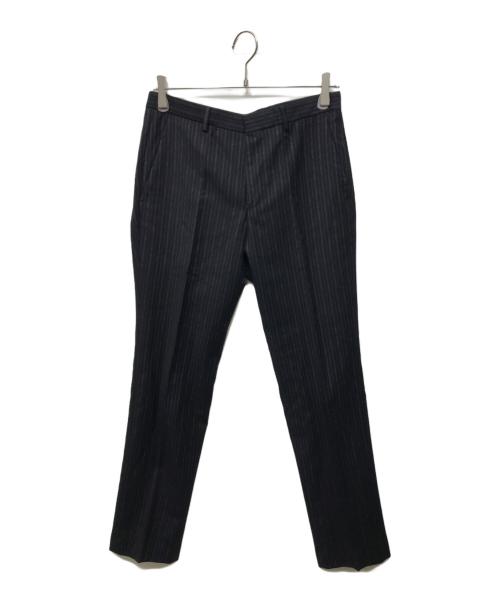 BOSS HUGO BOSS（ボス ヒューゴボス）BOSS HUGO BOSS (ボス ヒューゴボス) Supre110 ストライプセットアップスーツ ネイビー サイズ:44の古着・服飾アイテム