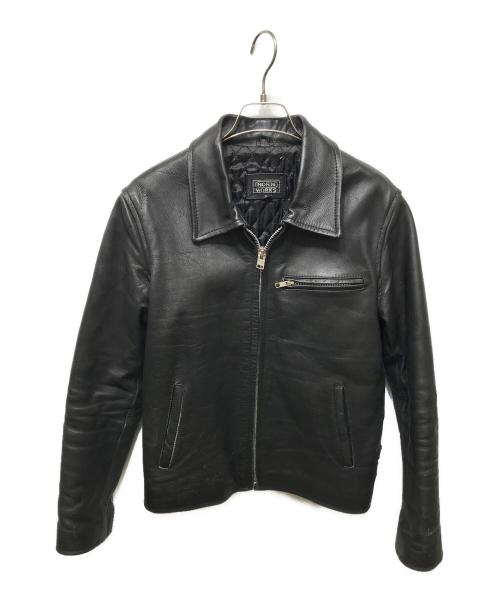 HORN WORKS（ホーンワークス）HORN WORKS (ホーンワークス) オールドシングルライダースジャケット ブラック サイズ:Sの古着・服飾アイテム