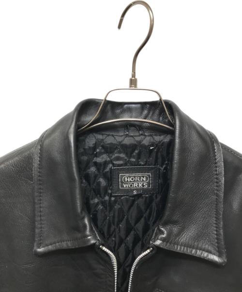HORN WORKS（ホーンワークス）HORN WORKS (ホーンワークス) オールドシングルライダースジャケット ブラック サイズ:Sの古着・服飾アイテム