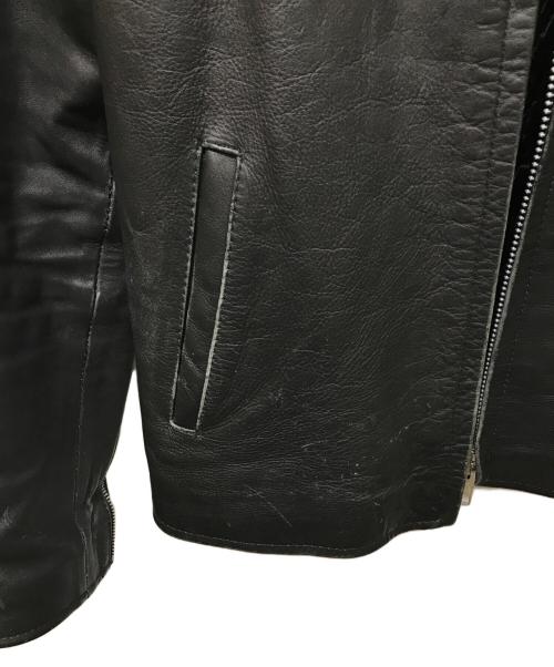 HORN WORKS（ホーンワークス）HORN WORKS (ホーンワークス) オールドシングルライダースジャケット ブラック サイズ:Sの古着・服飾アイテム