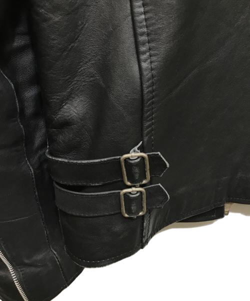 HORN WORKS（ホーンワークス）HORN WORKS (ホーンワークス) オールドシングルライダースジャケット ブラック サイズ:Sの古着・服飾アイテム