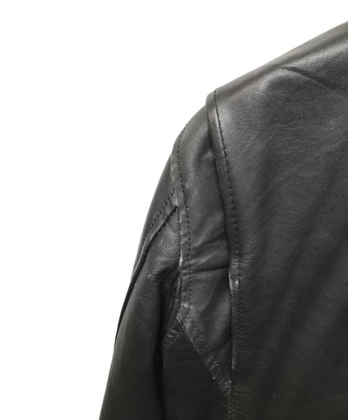 HORN WORKS（ホーンワークス）HORN WORKS (ホーンワークス) オールドシングルライダースジャケット ブラック サイズ:Sの古着・服飾アイテム