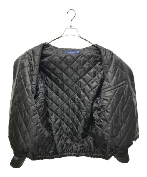 NAUTICA（ノーティカ）NAUTICA (ノーティカ) フェイクレザージャケット ブラック サイズ:XXLの古着・服飾アイテム