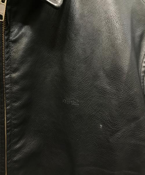 NAUTICA（ノーティカ）NAUTICA (ノーティカ) フェイクレザージャケット ブラック サイズ:XXLの古着・服飾アイテム