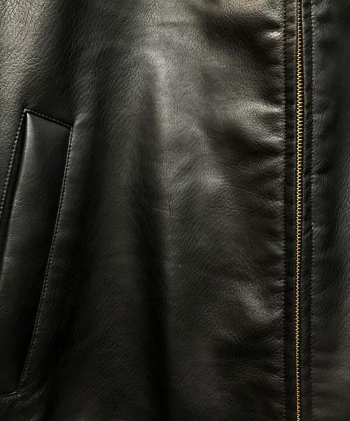 NAUTICA（ノーティカ）NAUTICA (ノーティカ) フェイクレザージャケット ブラック サイズ:XXLの古着・服飾アイテム