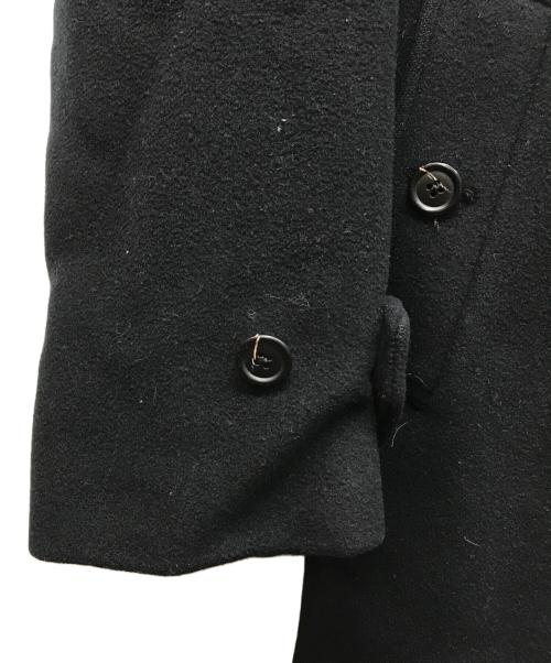 POLO RALPH LAUREN（ポロ・ラルフローレン）POLO RALPH LAUREN (ポロ・ラルフローレン) 1枚袖 メルトンステンカラーコート ブラック サイズ:A6の古着・服飾アイテム