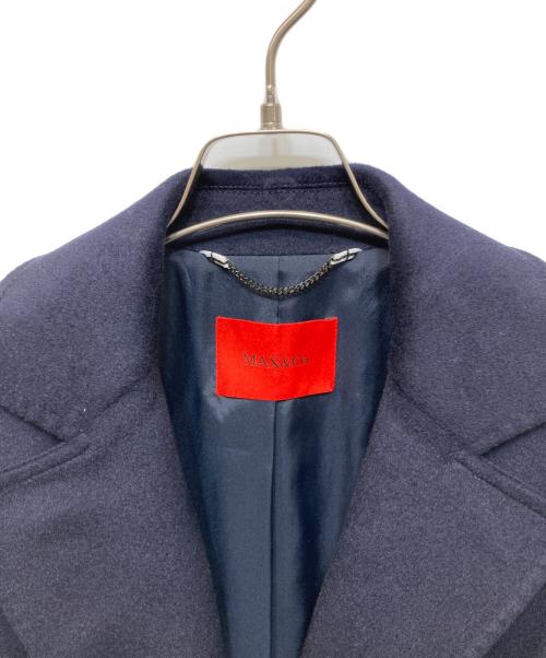 MAX&Co.（マックスアンドコー）MAX&Co. (マックスアンドコー) RUNAWAY ベルテッドガウンコート ネイビー サイズ:３８の古着・服飾アイテム