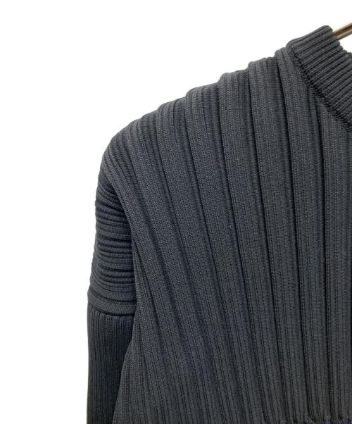 CFCL（シーエフシーエル）CFCL (シーエフシーエル) FLUTED LONG SLEEVE TOP ネイビー×ブラック サイズ:5の古着・服飾アイテム