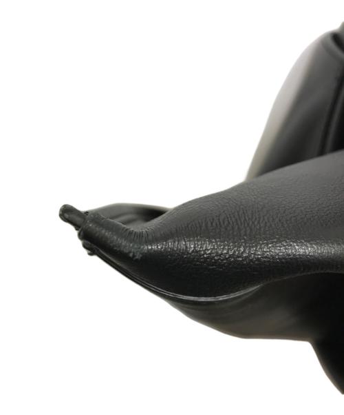 JIL SANDER（ジルサンダー）JIL SANDER (ジルサンダー) BORDER HOBO レザートートバッグ ブラックの古着・服飾アイテム