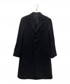 ARMANI COLLEZIONIアルマーニ コレツィオーニ）の古着「メルトンロングチェスターコート」｜ブラック