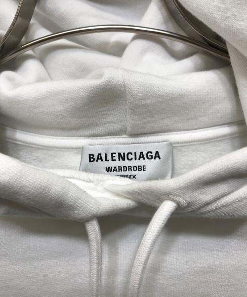 BALENCIAGA（バレンシアガ）BALENCIAGA (バレンシアガ) BB PIXEL HOODIE ホワイト サイズ:XSの古着・服飾アイテム