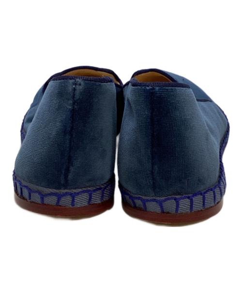 charlotte olympia（シャーロットオリンピア）Charlotte Olympia (シャーロットオリンピア) ベルベットフラットシューズ ネイビー サイズ:37の古着・服飾アイテム