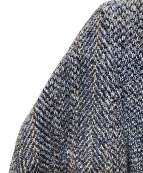 77circa（ナナナナサーカ）77circa (ナナナナサーカ) ワイドツイードジャケット グレー×ネイビー サイズ:不明の古着・服飾アイテム