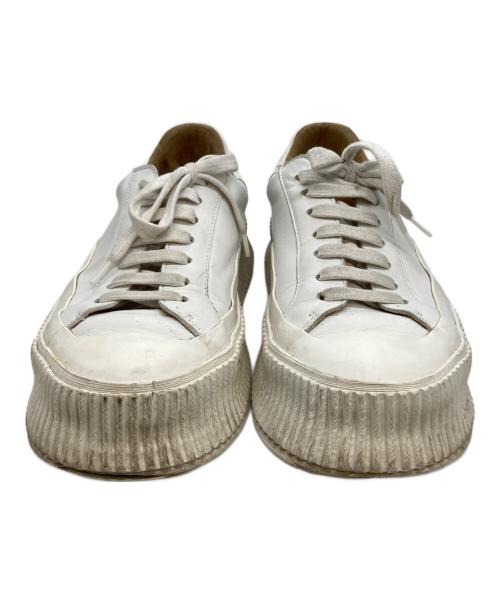 JIL SANDER（ジルサンダー）JIL SANDER (ジルサンダー) ローカットスニーカー ホワイト サイズ:39の古着・服飾アイテム