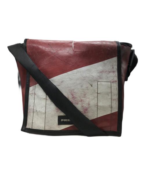 FREITAG（フライターグ）FREITAG (フライターグ) F11 LASSIE ショルダーバッグ レッド×ホワイトの古着・服飾アイテム