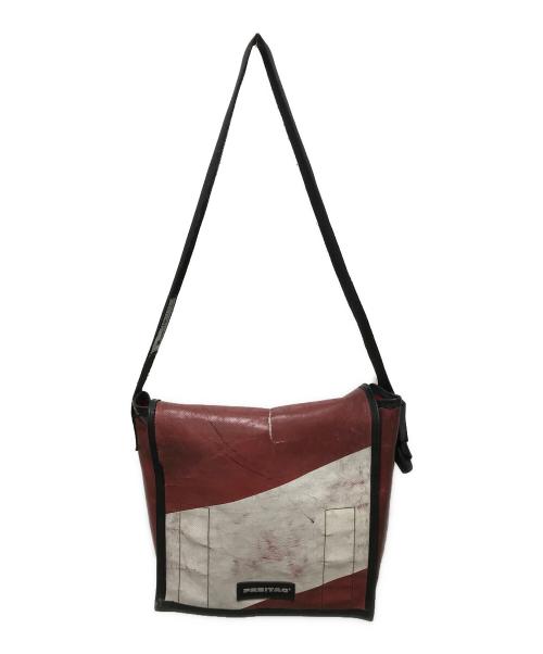 FREITAG（フライターグ）FREITAG (フライターグ) F11 LASSIE ショルダーバッグ レッド×ホワイトの古着・服飾アイテム