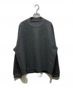 JIL SANDERジルサンダー）の古着「WOOL MELTON SWEATSHIRT」｜グレー