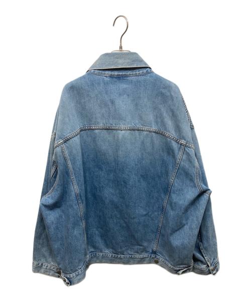 Acne studios（アクネ ストゥディオス）Acne studios (アクネ ストゥディオス) デニムジャケット - オーバーサイズユニセックスフィット ブルー サイズ:S/Mの古着・服飾アイテム