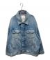Acne studios（アクネ ストゥディオス）の古着「デニムジャケット - オーバーサイズユニセックスフィット」｜ブルー