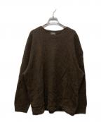 wirrowウィロウ）の古着「alpaca wool wide knit pullover」｜ブラウン
