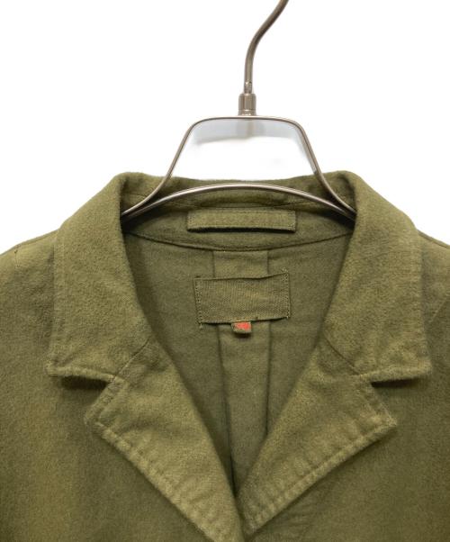 yokosakamoto（ヨウコサカモト）YOKOSAKAMOTO (ヨウコサカモト) フランネルワークジャケット カーキ サイズ:Lの古着・服飾アイテム