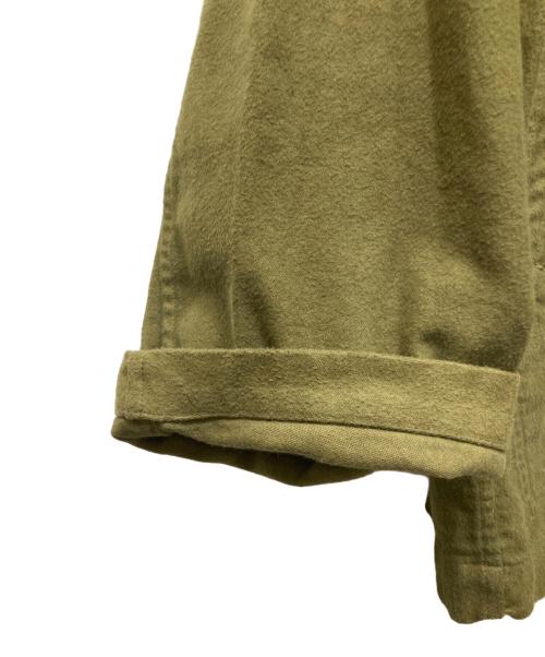 yokosakamoto（ヨウコサカモト）YOKOSAKAMOTO (ヨウコサカモト) フランネルワークジャケット カーキ サイズ:Lの古着・服飾アイテム