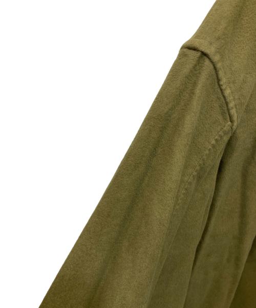 yokosakamoto（ヨウコサカモト）YOKOSAKAMOTO (ヨウコサカモト) フランネルワークジャケット カーキ サイズ:Lの古着・服飾アイテム