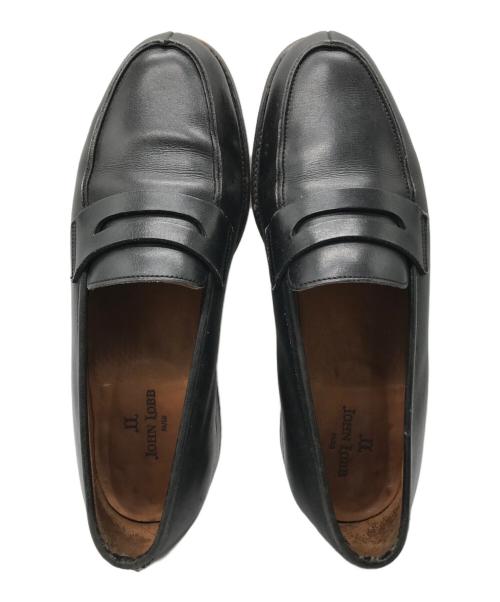 JOHN LOBB（ジョンロブ）JOHN LOBB (ジョンロブ) CHERRY コインローファー ブラック サイズ:65Cの古着・服飾アイテム