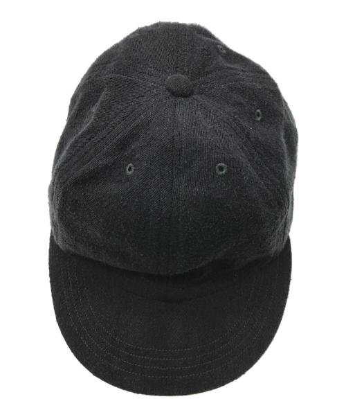 COMOLI（コモリ）COMOLI (コモリ) シルクネップ キャップ ブラックの古着・服飾アイテム