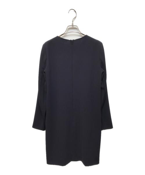 MaxMara（マックスマーラ）MaxMara (マックスマーラ) ロングスリーブワンピース ネイビー サイズ:36の古着・服飾アイテム