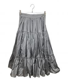 PRADA（プラダ）の古着「ティアードスカート」｜グレー