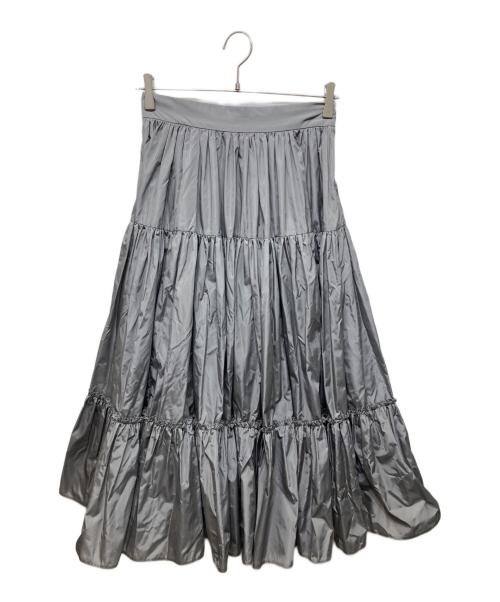 PRADA（プラダ）PRADA (プラダ) ティアードスカート グレー サイズ:36Sの古着・服飾アイテム