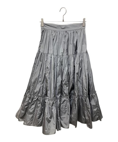 PRADA（プラダ）PRADA (プラダ) ティアードスカート グレー サイズ:36Sの古着・服飾アイテム