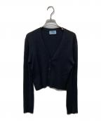 PRADAプラダ）の古着「カシミヤシルクカーディガン」｜ブラック